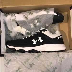 Under armor black turf shoes brand new never worn